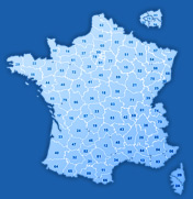 Carte de France des Thermicien